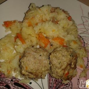 Рецепт Плова с фрикадельками