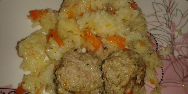 Рецепт плова с фрикадельками