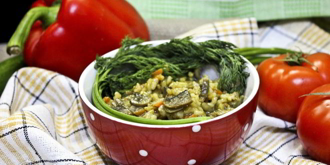 Рецепт плова с грибами