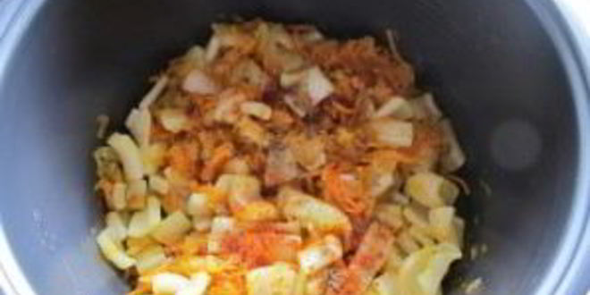 Рецепт плова с кальмарами в мультиварке
