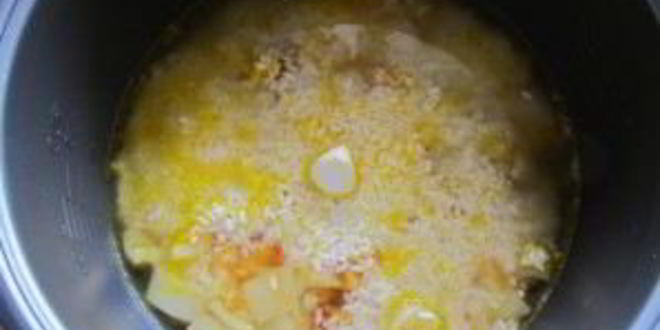 Рецепт плова с кальмарами в мультиварке