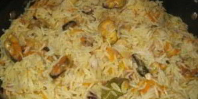 Рецепт плова с морепродуктами