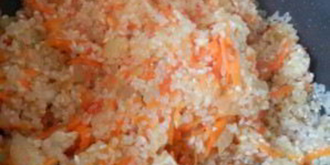 Рецепт плова с помидорами и курицей