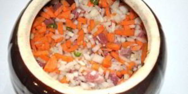 Рецепт плова в горшочках со свининой