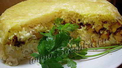 Рецепт Плова в лаваше