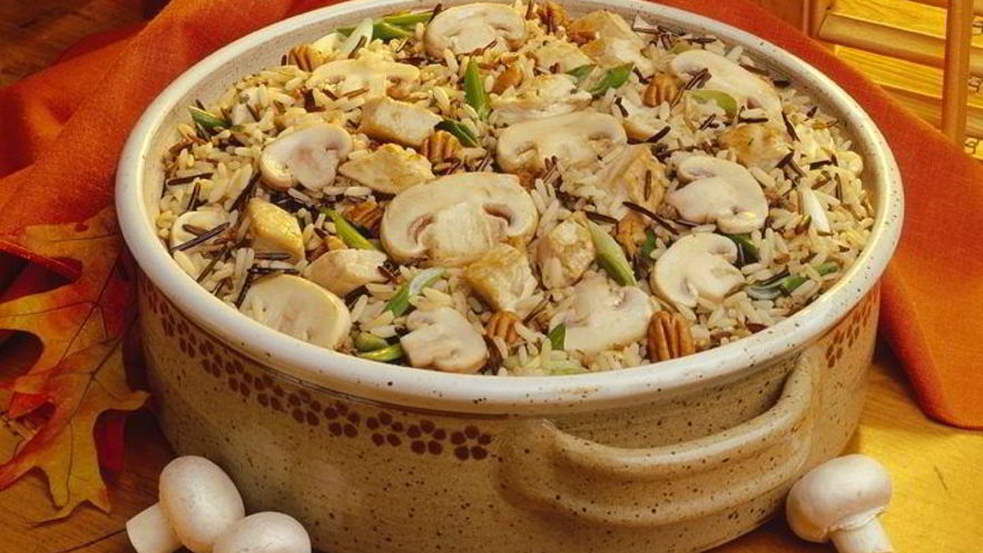 Рецепт постного плова с грибами