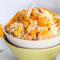 Рецепт Постного плова с овощами и сухофруктами