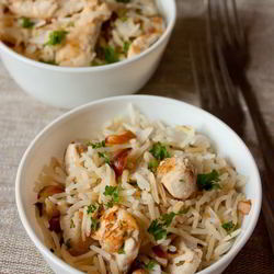 Рецепт Рисового пилава с курицей и миндалем