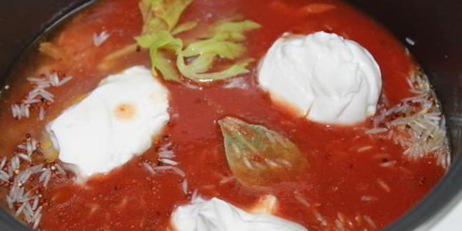 Рецепт томатного плова с кальмарами