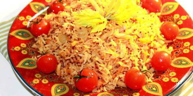 Рецепт томатного плова с кальмарами