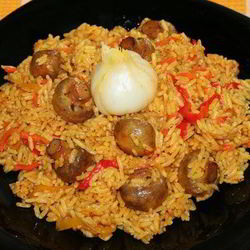 Рецепт Вегетарианского плова с грибами