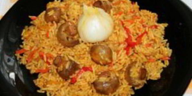 Рецепт вегетарианского плова с грибами