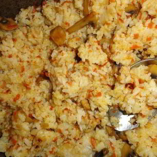 Рецепт Вегетарианского постного плова с грибами