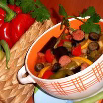 Рецепт Ароматного рагу с колбасками