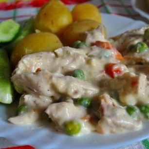 Рецепт Фрикасе из курицы с овощами