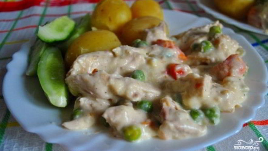 Рецепт фрикасе из курицы с овощами