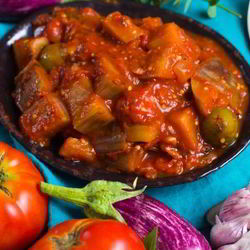 Рецепт Капонаты с помидорами в собственном соку