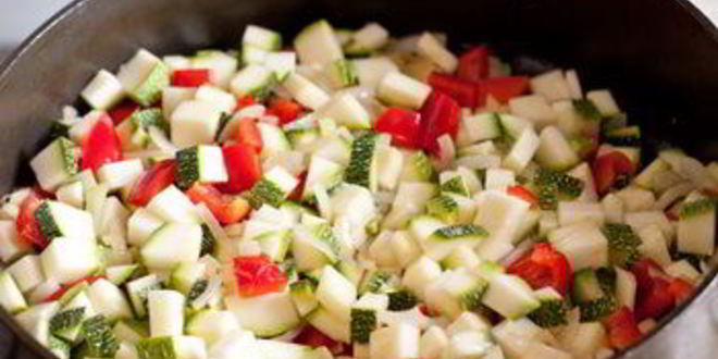 Рецепт курицы в овощном рагу