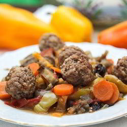 Рецепт Овощного рагу с фрикадельками