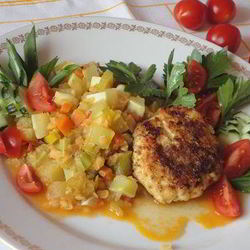 Рецепт Овощного рагу с красной чечевицей