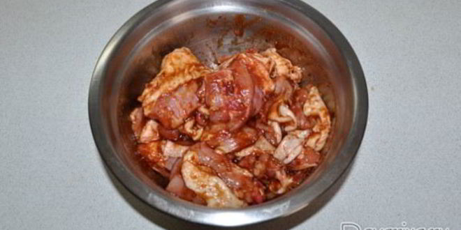 Рецепт пикантного рагу из курицы