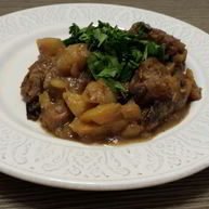 Рецепт Рагу из картофеля, репы, чернослива и свиной лопатки