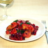 Рецепт Рагу из курицы со свекольным карри