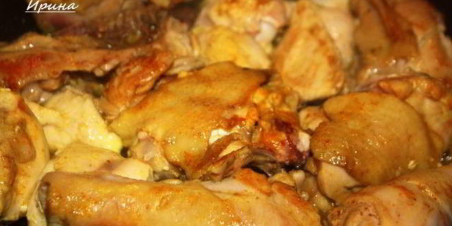 Рецепт рагу из курицы со свекольным карри