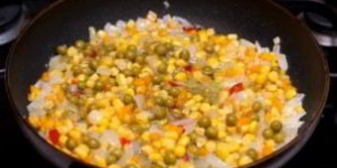 Рецепт рагу с овощами и рисом