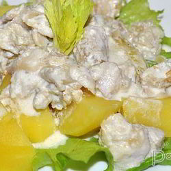 Рецепт Рыбного рагу в лимонно-сливочном соусе