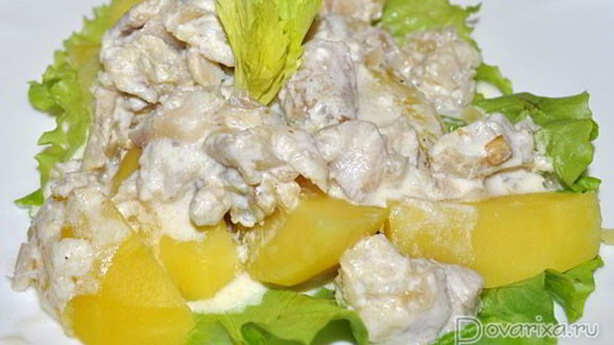 Рецепт рыбного рагу в лимонно-сливочном соусе