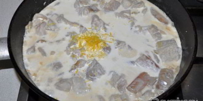 Рецепт рыбного рагу в лимонно-сливочном соусе