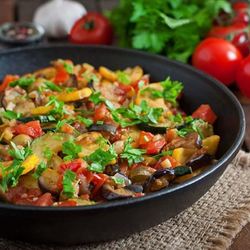 Рецепт Овощного рататуя на сковороде