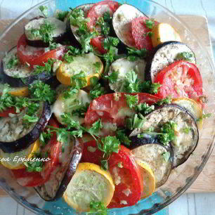 Рецепт Рататуя из запеченных овощей