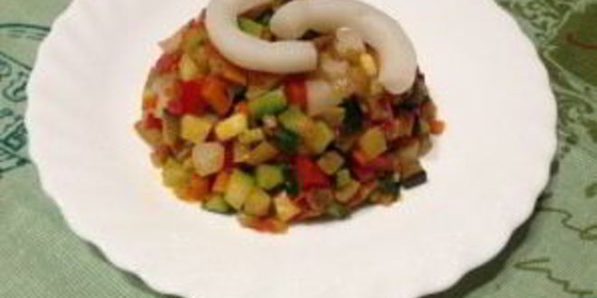 Рецепт рататуя с кальмарами