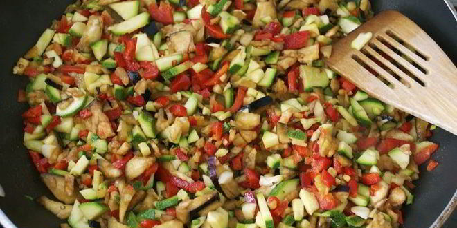 Рецепт рататуя с курицей