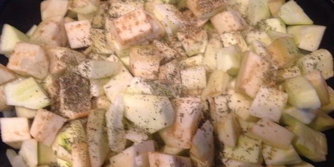 Рецепт стейка с гарниром рататуй