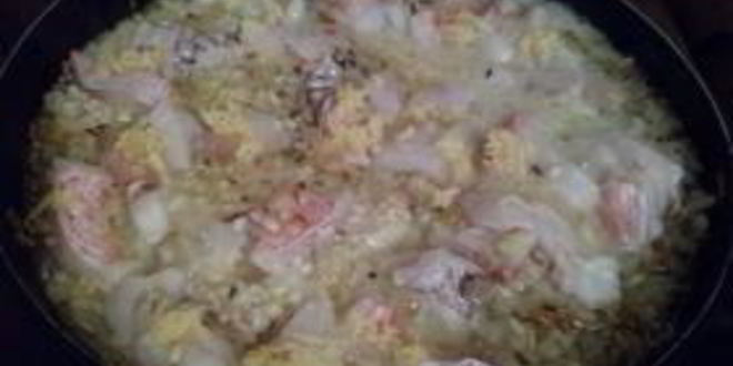 Рецепт насыщенного ризотто с морским окунем и сливками