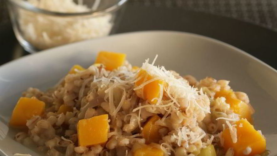 Рецепт перлового ризотто с тыквой