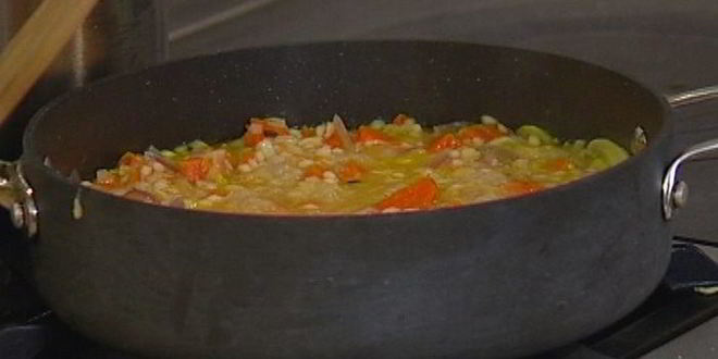 Рецепт перлового ризотто с тыквой