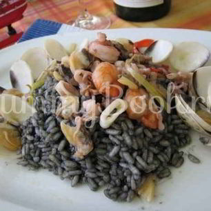 Рецепт Ризотто черного с дарами моря