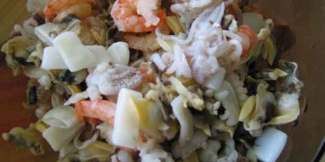 Рецепт ризотто черного с дарами моря