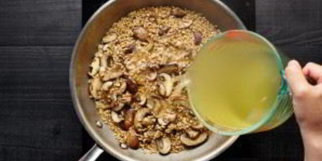 Рецепт ризотто с белым вином и пармезаном