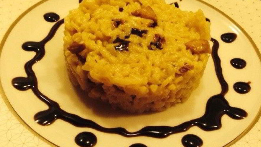 Рецепт ризотто с белыми грибами и трюфельным маслом