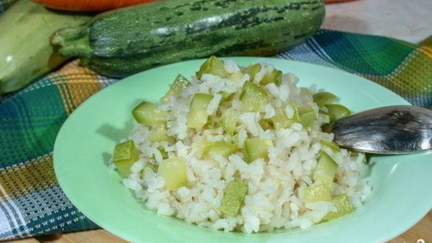 Рецепт ризотто с кабачками