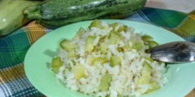 Рецепт ризотто с кабачками