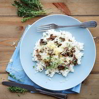 Рецепт Ризотто с копченой грудинкой