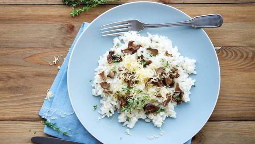 Рецепт ризотто с копченой грудинкой