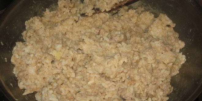 Рецепт ризотто с корицей и колбасками