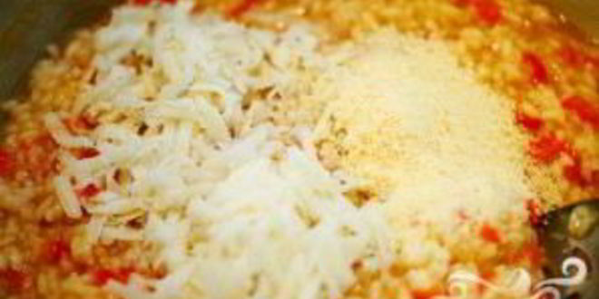 Рецепт ризотто с красным перцем